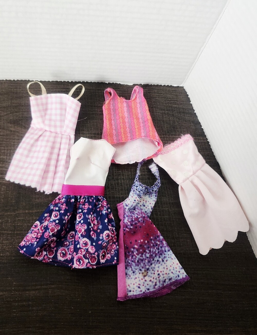 Pink and Floral Doll ClothesSet - Kids Toys